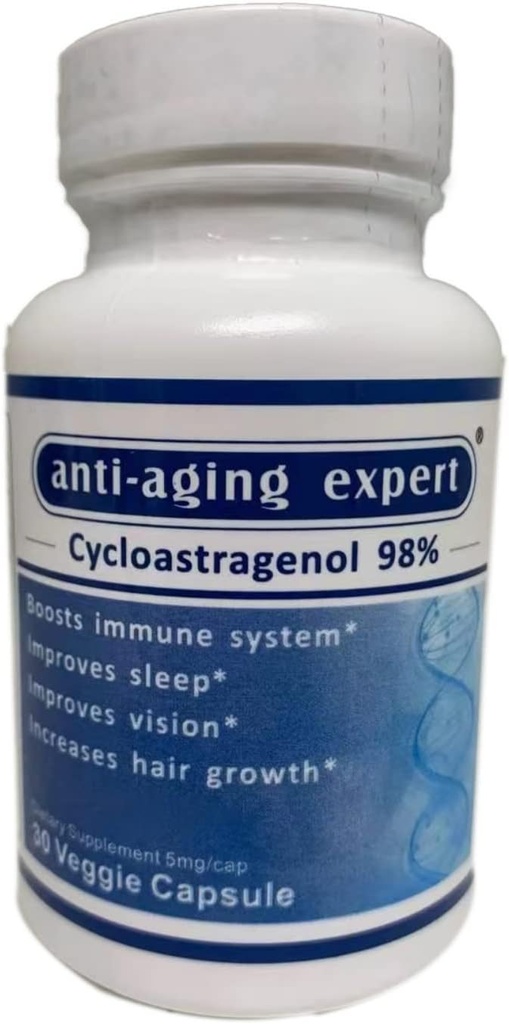Cicloastragenol 98% Suplimente Micronizate Telomere 5mg, 30 Capsule vegetariene, 1 flacon