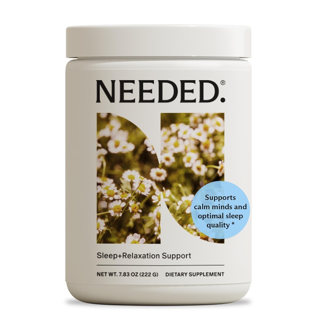 Nevoie. Suport pentru somn şi relaxare - Pulbere pentru muşeţel pentru relaxare şi pulbere de magneziu pentru suport pentru somn, Nutrienţi sigure şi eficiente pentru supliment de somn calm - 30 de zile de aprovizionare