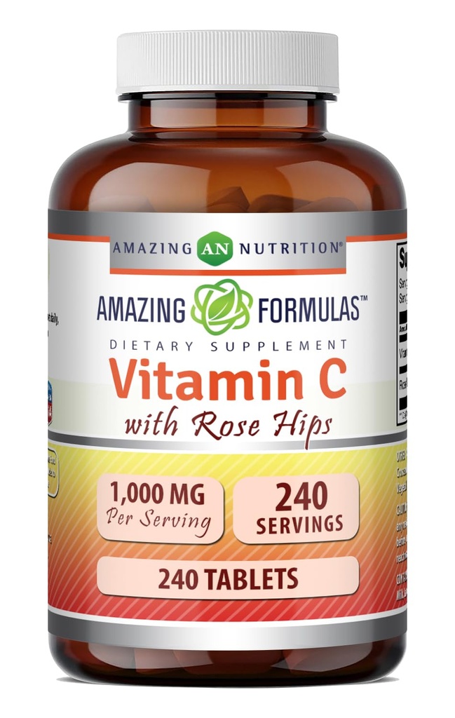 Formulari uimitoare Vitamina C cu supliment Rose HIPS 