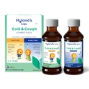 Hyland's Kids Cold and Cough, Day and Night Combo Pack, Rece Medicine for Ages 2 and Up, Grape Flavor Syrup Cough Medicine for Kids, Nasal Decongestant, 4 Fl Oz (Pachet de 2)