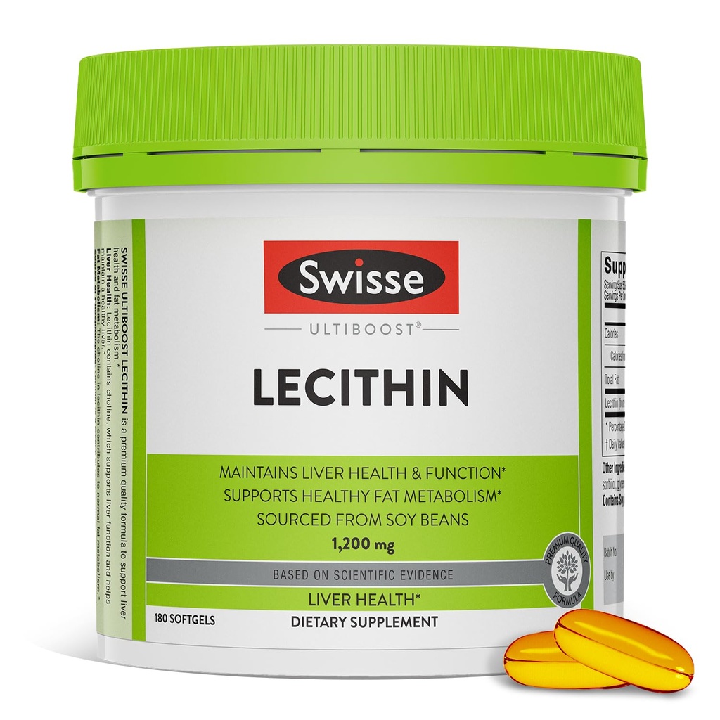 Swisse Soy Lecithin 1200mg Softgels Capsule 