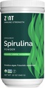 Zint Spirulina Powder, Organic (12 oz): Premium Supplement Immune Supplement, Blue-Green Algae, Imunitate Booster, Proteină Vegană Non-Iradiată