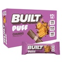 Built Bar, Puff Proteine Bars, Churro Puff, 17g Proteine Snacks, On-The-Go Bars, Numai 140 Calorii & 6g Zahăr, Colagen, Gluten gratuit, 12 Conte