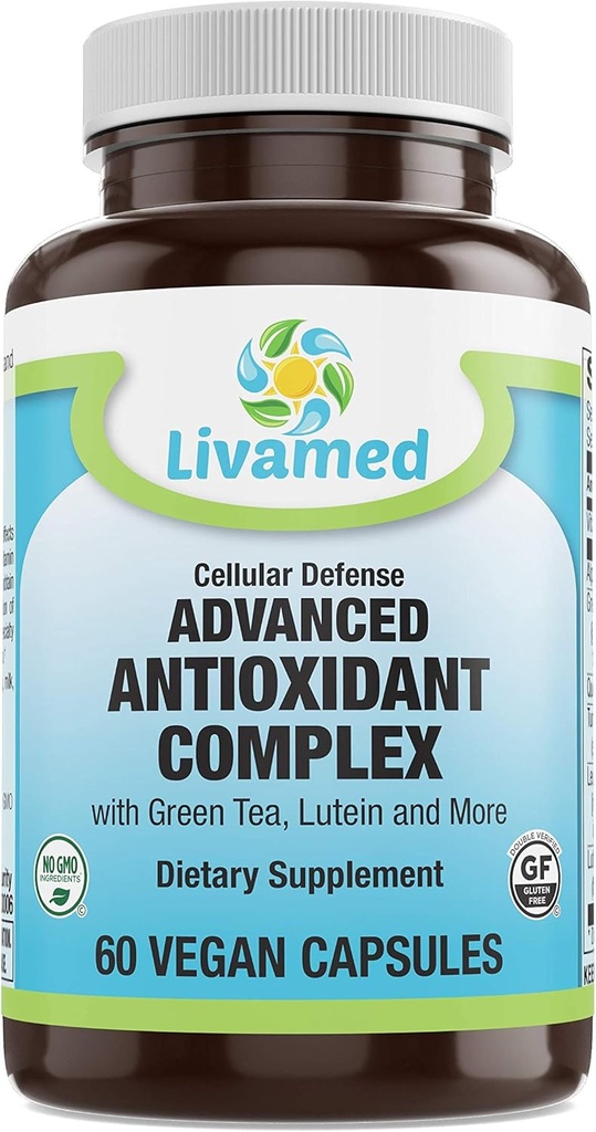 Livamed - Complex Antioxidant avansat Veg Caps 60 Count