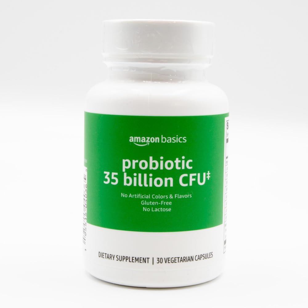 Basics Probiotic 35 Miliarde CFU, 8 Probiotice Strains cu Prebiotic Blend, Suportă Digestie Sanatos, 30 Capsule vegetariene, 1 lună de aprovizionare (precedent Solimo)