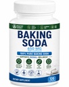 Capsule naturale de copt Soda - 650 mg tablete de copt Soda pentru rinichi și acid de stomac - Bicarbonat de sodiu pastile, Bicarbonat de Soda, Bicarbonato de Sodio para Tomar, Bicarbonat de sodiu 650 mg comprimate