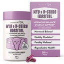 Legendairy Milk Pure Inositol Supplement - Myo Inositol şi D-Chiro Inositol Capsule - Ideal 40:1 Raport - Asistenţă ovariană şi fertilitate pentru femei - 30 zile de aprovizionare