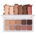 BINGBRUSH 10 Culori Brown Eyeshadow Pallet, Cald Tonate ridicat Pigmentat Matte Eyeshadow, Natural Neutru Eyeshadow Ultimate Makeup Palette, Vibrant Make Up Pallets Kit