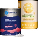 Nutriție Gnarly de aur lapte Vegan praf de proteine BCAAs Berry Lemonade (10.58oz)