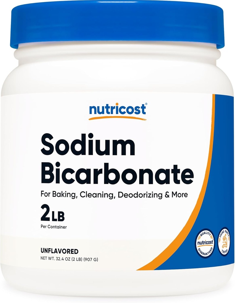 Nutricost Bicarbonat de sodiu (2 LB) - 600 mg Per Serving, non-GMO, Gluten Free