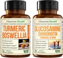 Suplimentul cu curcumină cu Boswellia Serrata Extract & Glucosamină Chondroitin MSM și Suplimentul Turmeric