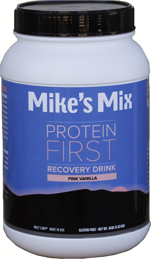 Mike Mix proteine prima de recuperare băutură 4 lbs-Pink Vanilie, Real produs alimentar, simplu și natural ...