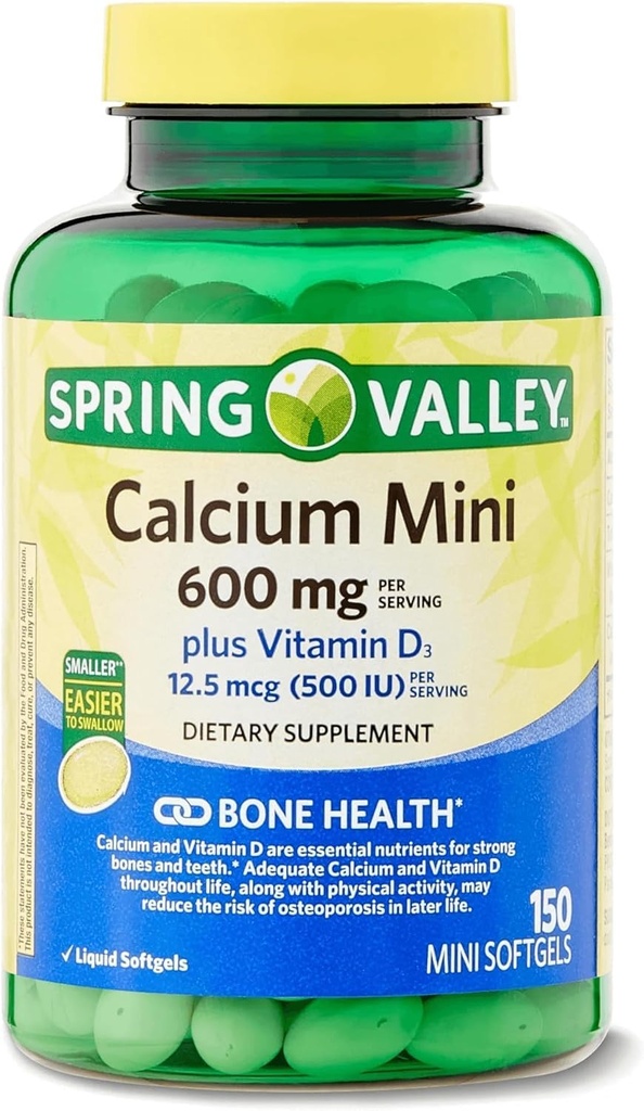 Vara de primăvară Calciu Plus Vitamina D3 150 Mini Softgels 