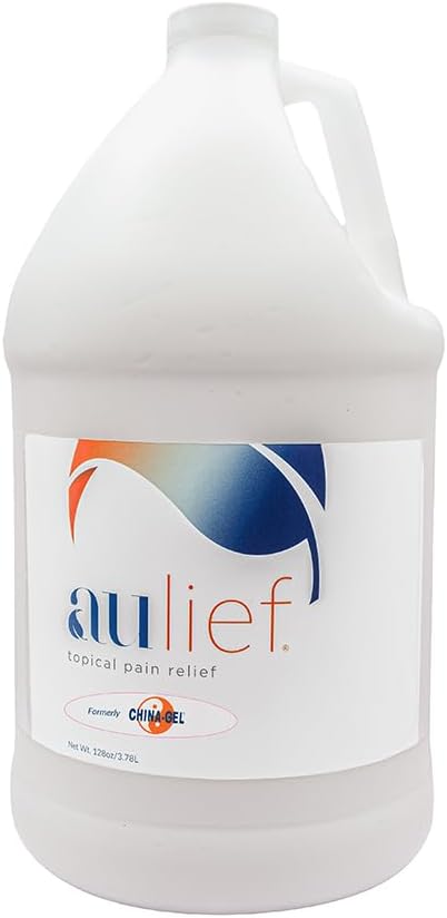 China-Gel Aulieef durere de relief Cream Artrita si masaj muscular pentru dureri musculare și articulare Sore, gât, genunchi și dureri de spate, Premium Die-Free alb Topical Gel, 128 oz Sticla