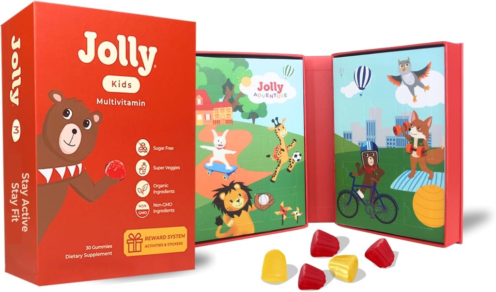 Jolly Adventure®: Cei mai buni copii: Vitamine pentru corpuri sanatoase Pereche cu Activitati de zi cu zi distractive pentru succesul de dezvoltare - Subiect: Ajutor pentru copii de dragoste Exercitii & Stay Fit