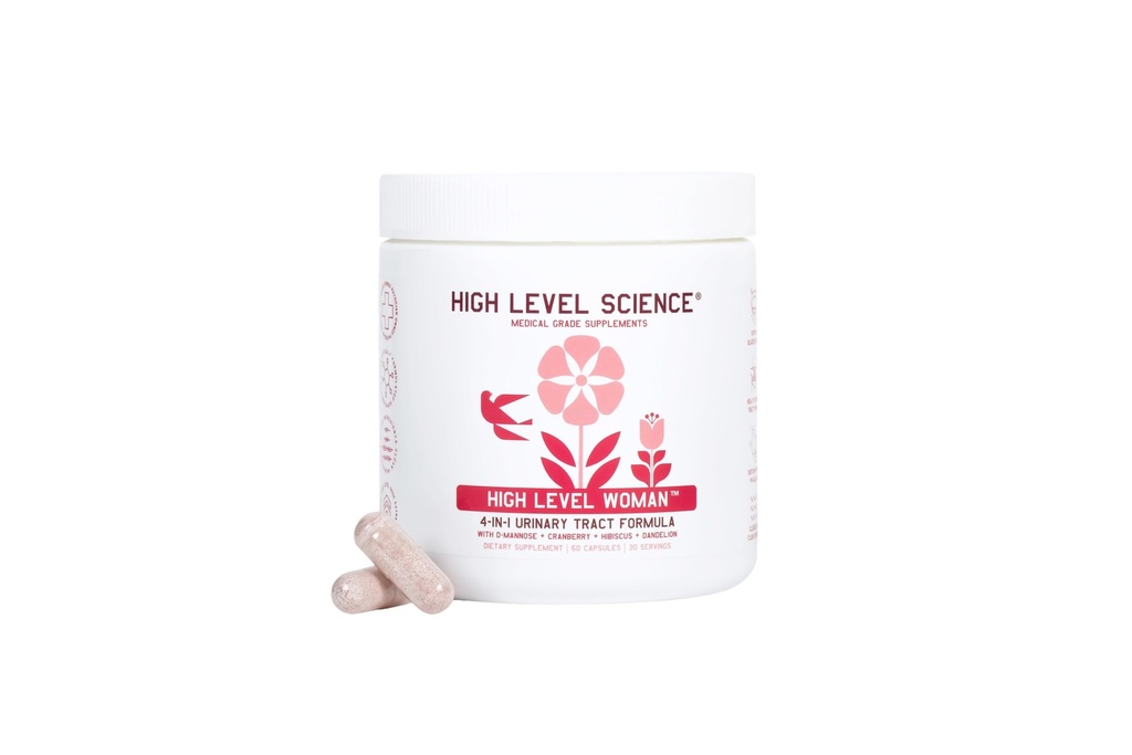 Nivel înalt D-Mannose 1000mg, Suport pentru sănătate Tract urinar & vezica urinară, D Manose Suplimente pentru femei, Cranberry, Hibiscus & Dandelion, Utri Cleanse, 60 Capsule, Vegetarian, Gluten Free