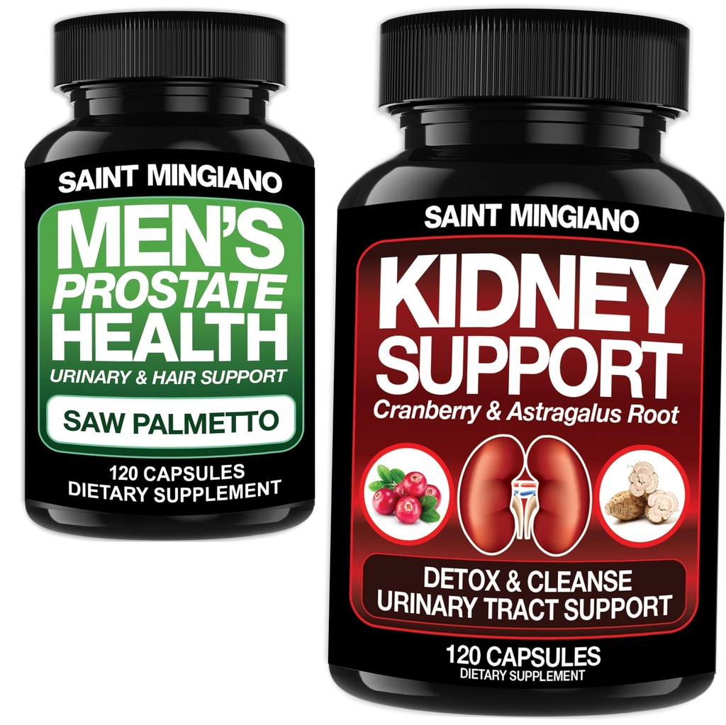 Suport pentru rinichi Cleanse Detoxifiere & Reparare 120 Casuals - Împreună cu - Bărbaţii Prostate Health Advanced Prostate Suplimente - 120 Capsule