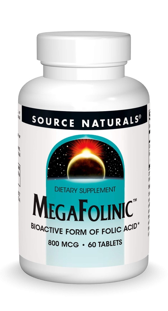 Surse naturale MegaFolinic 800mcg - 60 comprimate