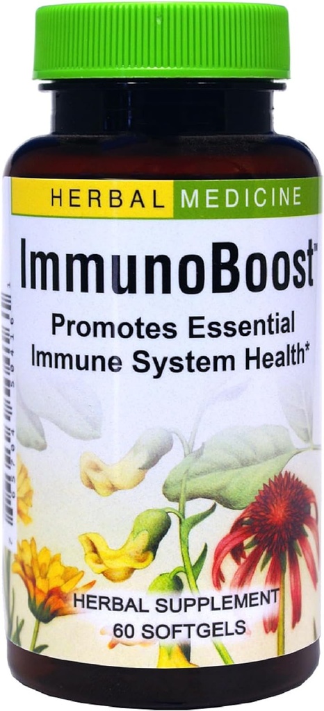 Herbs Etc. Immunoboost - Suplimentul Herbal pentru Suport Sistem imunitar - Suport pentru Sănătate Imună cu Echinacea Angustifolia, Astragalus & Calendula - Gluten-Free - 60 Softgels (60 Servings)