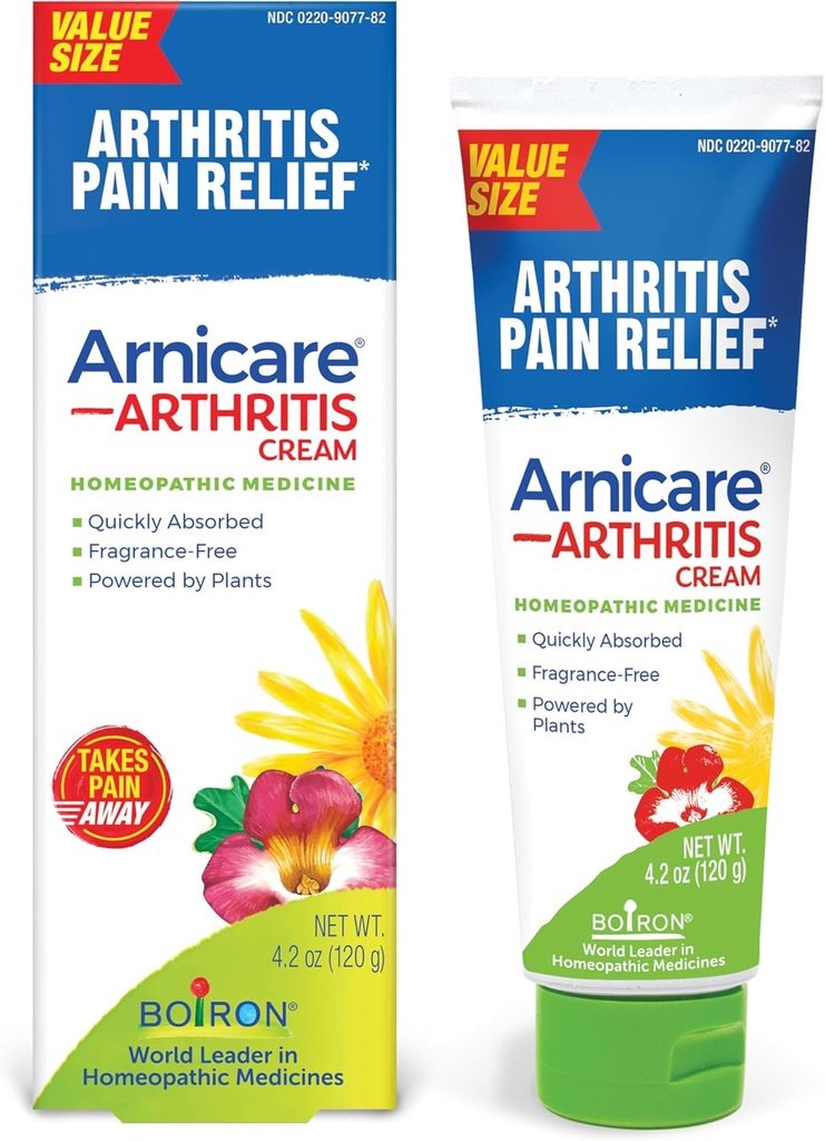 Boiron Arnicare Artrita Cream pentru ameliorarea durerii de genunchi, mâini, încheieturi, coate, articulatii si muschi 