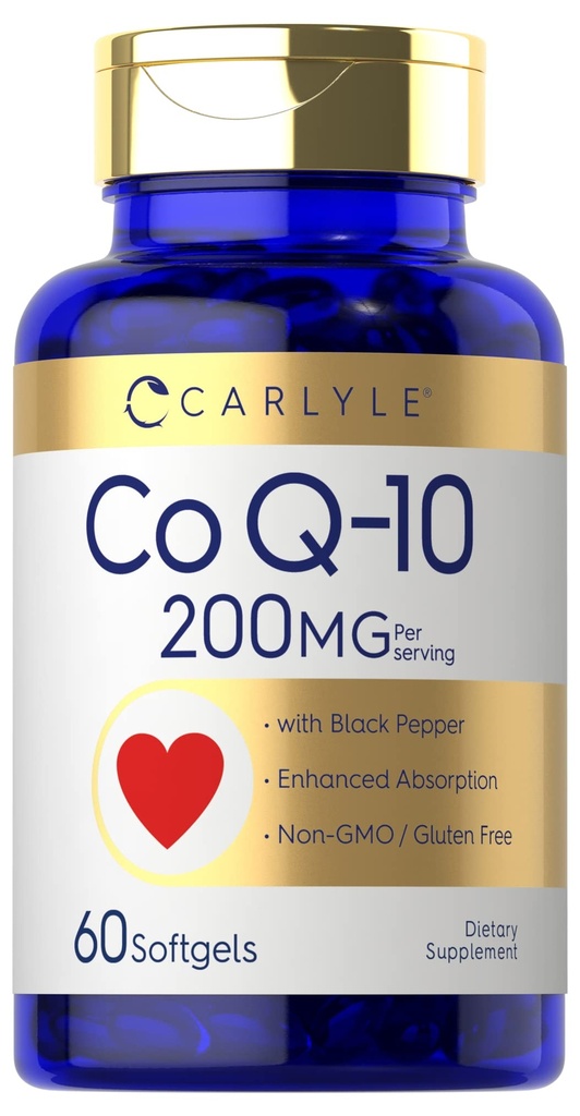 Carlyle CoQ10 200mg Softgels 