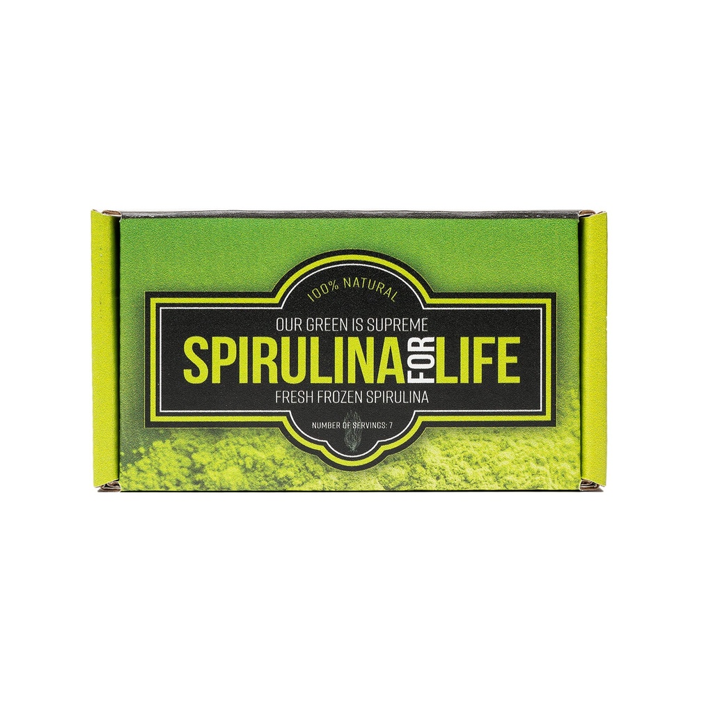 Spirulina 7 Stick Pack 7 zile de aprovizionare Spirulina Flash live congelate 100% pur crescut în apa albaline crescut, recoltat și congelate în Statele Unite ale Americii cele mai complete Super Food și multivitamine naturale