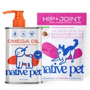 Ulei nativ de Omega pentru câini 8 Oz - Suplimente de ulei de pește și de relief - Chews anti-inflamatorii pentru câini - 60 Chews - artrita supliment și ajutor de durere comun
