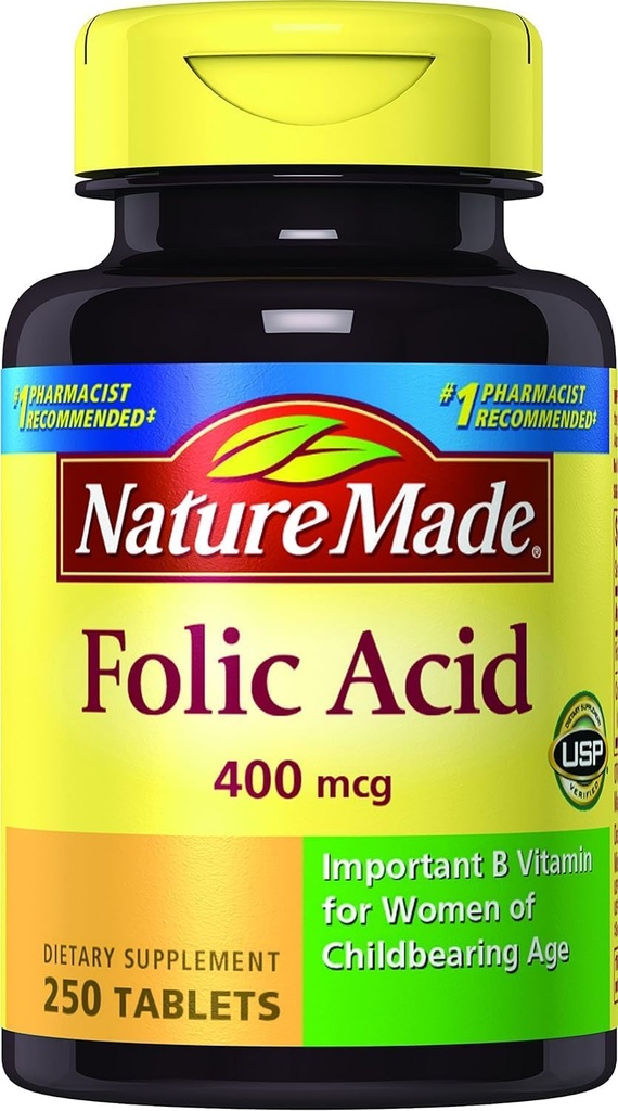 Acid folic natural, 250 ct