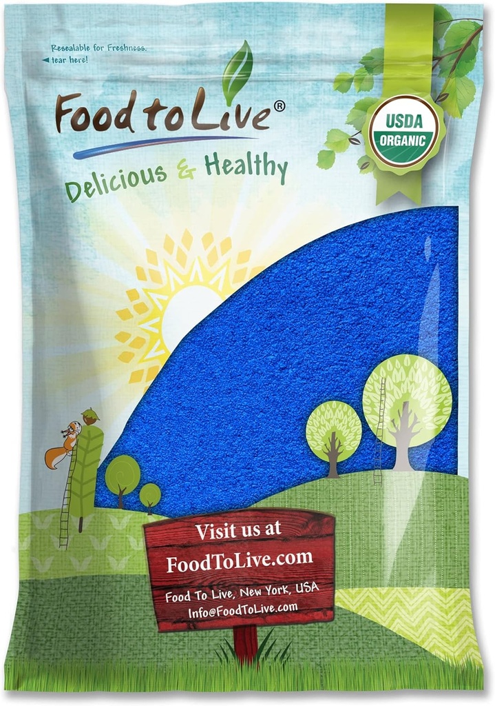 Hrană pentru a trăi albastru organic Spirulina pulbere, 8 Lire 