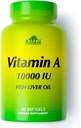 ALFA VITAMINS - Vitamina A - Ulei de ficat de pește 10.000 UI - Supliment alimentar zilnic ajută la susținerea vederii, pielii și sistemului imunitar - 100 Softgels