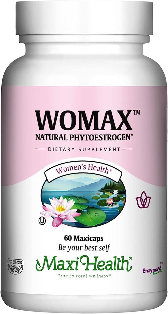 Menopause Suplimente pentru femei Flash-uri fierbinți și transpirații de noapte - Echilibru hormonal, Menopauza Ajutor pentru femei & Perimenopauza Suport - cu negru Cohosh, DIM & Red Clover - Womax - 60 Ct