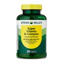 Spring Valley Super Vitamina B-complex comprimate Supliment alimentar (250 comprimate) - Look nou
