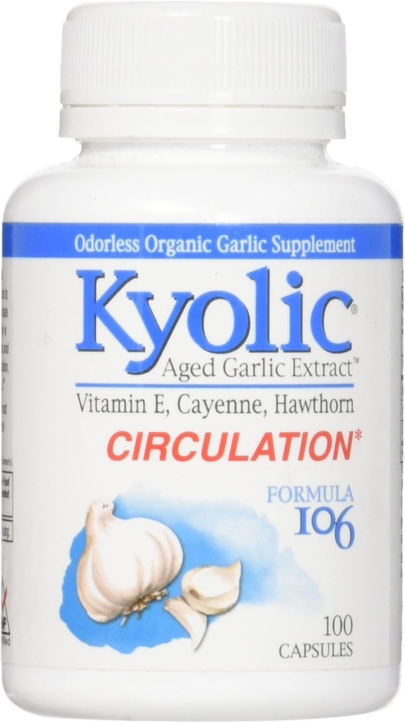 Extract de usturoi cu vârsta Kyolic Formula 106 - 100 capsule