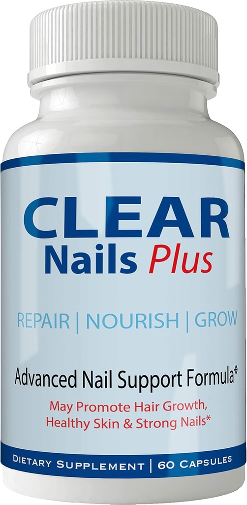 Cuie clare Plus pastile Supliment - avansat de creștere unică a părului Vitamine și minerale cu Biotin - Gluten gratuit 60 capsule - Lash păr piele și unghii Putere suplimentară Formula booster de creștere