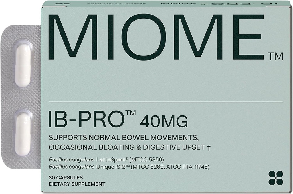 IB-PRO Bacillus Coagulans Probiotic - 2-1 Lactospore & Unique is-2 for Ocazional Constipation, Blaoting & Digestive Upsset - 3rd Party Verified - 30 Capsule