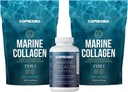 CORREXIKO 2X pudra de colagen marin (15oz) & 1x capsule marine Bundle