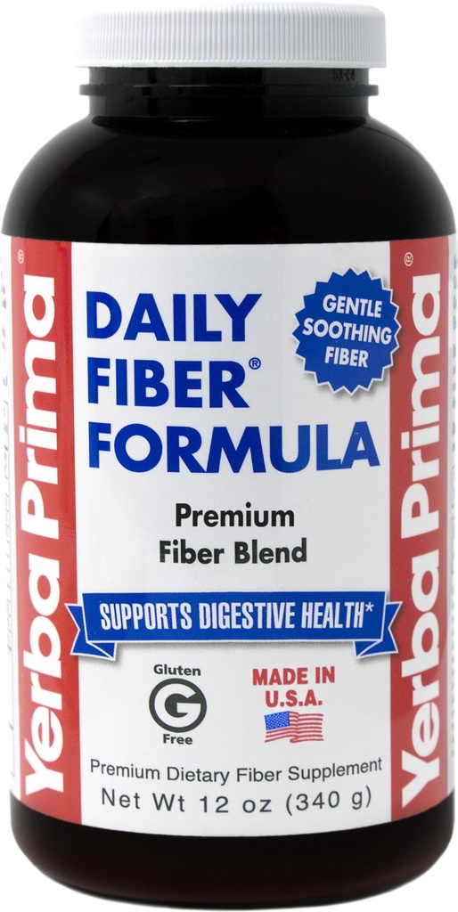 Yerba Prima Psyllium Husk, 12 Ounce (Pachet de 2) - Colon Cleanser Fiber Supliment - Suport Natural pentru Sănătate Gut - Non OMG, Gluten gratuit, Vegan