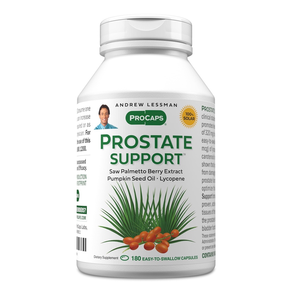 ANDREW LESSMAN supliment de suport pentru sănătatea bărbaților, 180 Softgels, fără aditivi - Saw Palmetto pentru bărbați, ulei de semințe de dovleac, Licopen, Omega-3 pentru sănătate prostată, urinare, funcția vezicii urinare