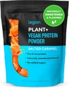 LEGION Plant+ Vegan Proteine Powder, Rice and Pea, Plant based Proteine Blend. Fără gluten, fără OMG-uri, îndulcite natural și aromatizate, 20 de serviri, 2 Lbs (Caramel conservat)