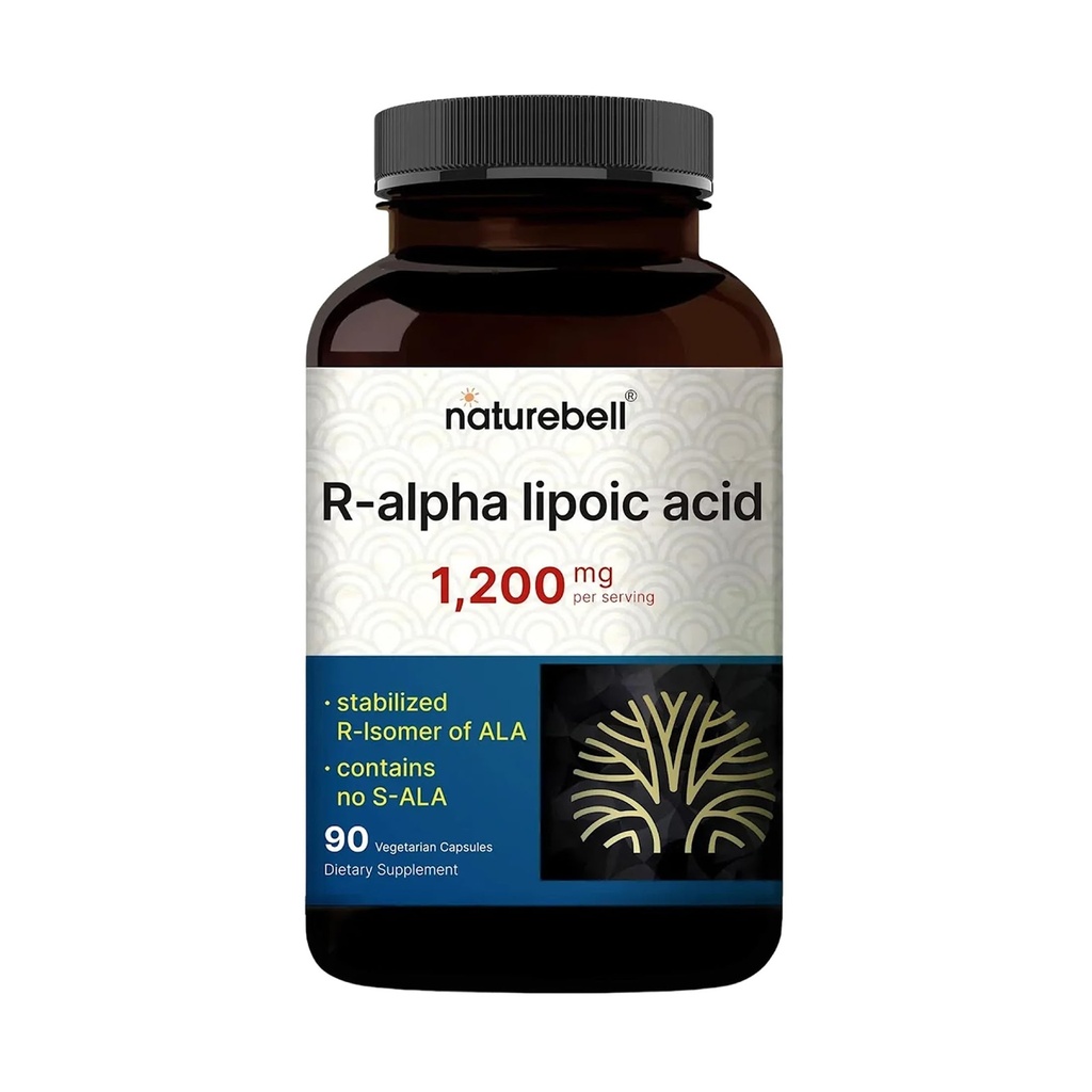 NatureBell R-Alpha Lipoic Acid, 1200 mg, 90 Veggie Capsule 