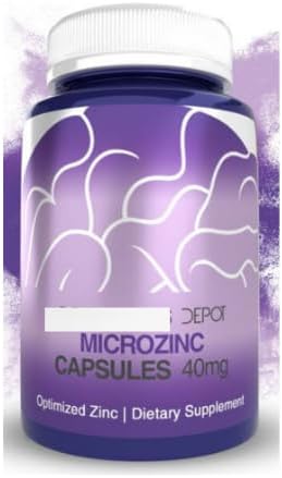 Capsule MicroZinc depot, 40 mg zinc optimizat, 365 Supliment alimentar conte