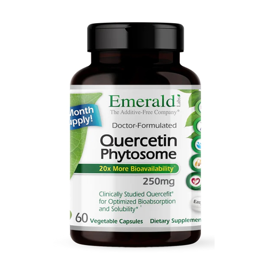 EMERALD LABS Querbetin Physome - Querbetin Complex pentru Suport Imun - Vegan & Gluten-Free - 60 Capsule vegetale
