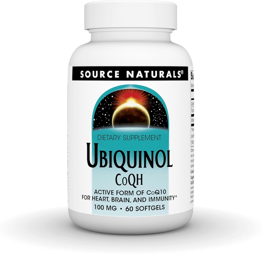 Sursa Naturale Ubichinol CoQH 100mg Servire - 60 Softgels