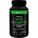 ML Naturals Saw Palmetto 1000 mg 120 capsule Vegan. 3 din 1. Calitate premium cu Octacosanol & Maca. Prostate, Sanatate urinara, Sanatate circulatorie, Energizor natural, NSF-Certificat & cGMP-Compliant