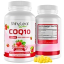 Shiny Leaf CoQ10 100mg - Chewable CoQ10 Supliment - Coenzima Q10 pentru Heart Health & Energy - Natural Co Q 10 Supliment pentru Cardiovascular Wellness - 100 mg Tablete masticabile, 90 comprimate, Made in USA