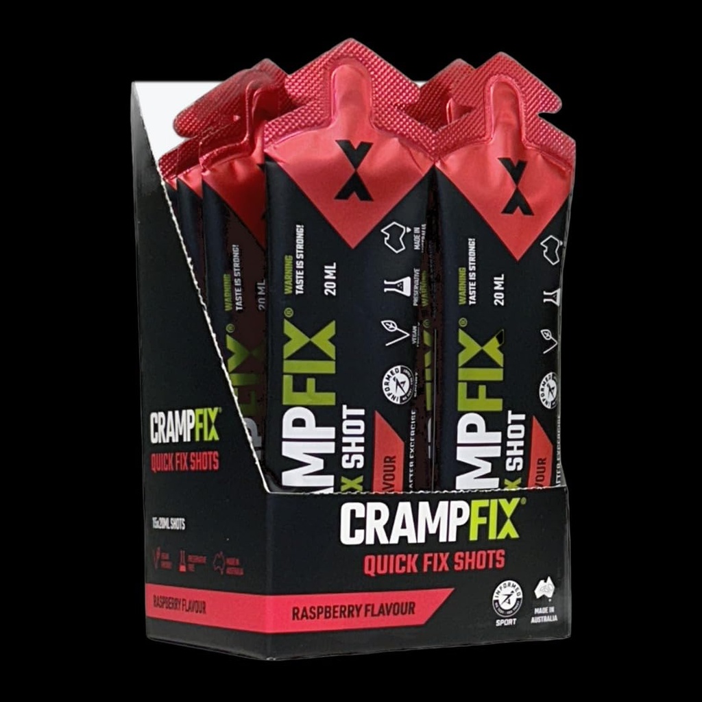 Sport Shot, Prevents and Relieves Crampe musculare în secunde, Easy Carry Sachete, 15 Pack, Toate naturale, zmeură