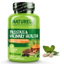 NATURLO Prostat & Sanatate urinara, Formula completa cu Saw Palmetto, Pygeum, Tumeric, Plant Sterols, Broccoli si Licopen, 60 Capsule vegetariene