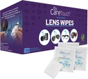 Care Touch Lens Şerveţele pentru ochelari- 100 Conte individual înfăşurat Şerveţele pre- umezite, 5 x 6 Inch- Camera Lens, Ochelari de soare şi ochelari mai curat,- Gentil şi portabil pentru curăţarea dispozitivelor optice
