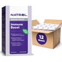 Natrol Beauty Biotin 10000mcg, Supliment alimentar pentru par sanatos, piele, unghii și energie Metabolism, 60 comprimate de dizolvare rapidă cu căpșuni, 60 de zile de aprovizionare (Pachet de 12)