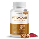NATTOKINASE 11-in-1 Formula - cu Red Yeast Rice Cozyme Q-10 Querbetin, Milk Thistle, Resveratrol - Non-GMO, Gluten-Free, Soy-Free